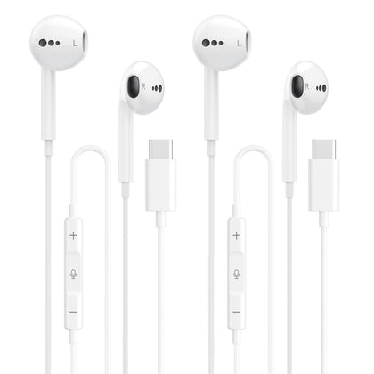 BLXSounds USB-C earbuds with mic and volume control for on-the-go listening.