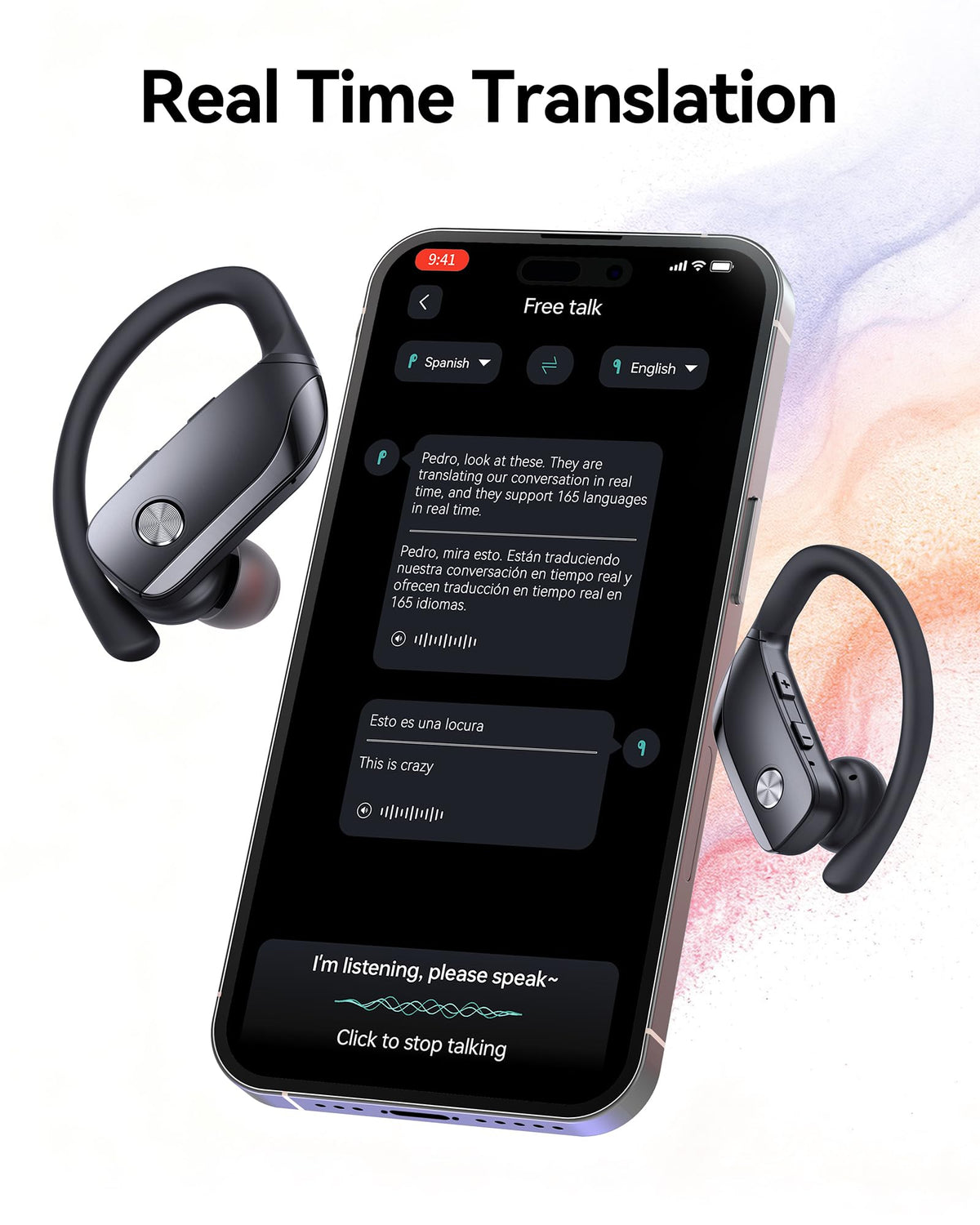 bmani app translation screen showing live translation for effortless communication