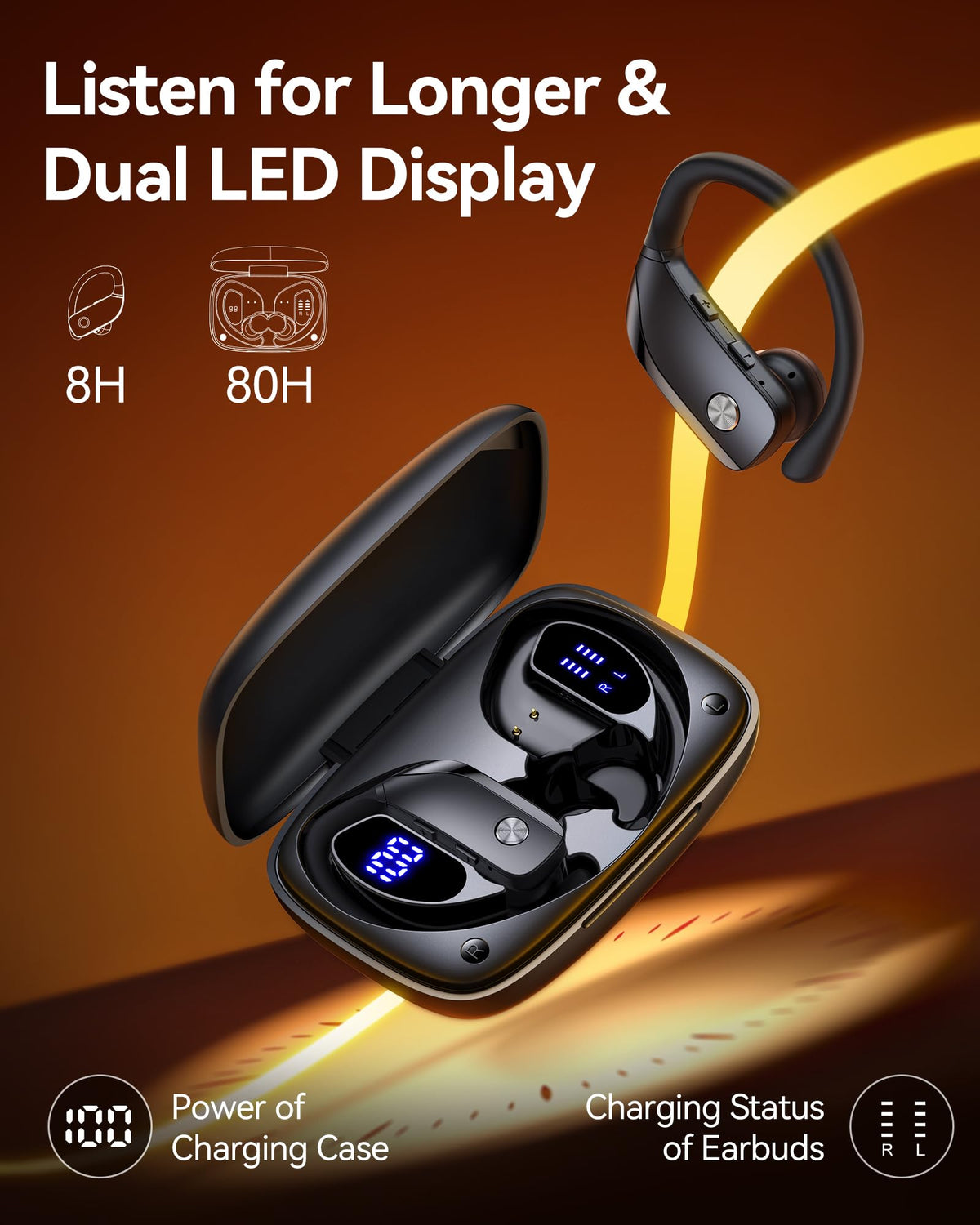 bmani earbuds in hand to show scale and portability for travel