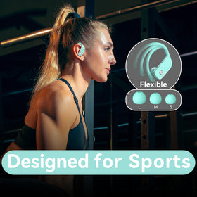 bmani lifestyle gym session mint earbuds delivering stable audio during workouts