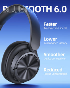 bmani person wearing headphones on airplane demonstrating effective noise reduction