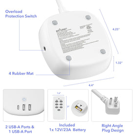 BN-LINK desk-charging-station organizes power and devices at work or home