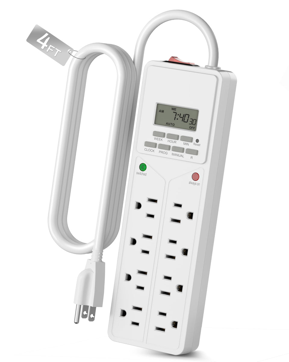 BN-LINK front view showing outlets and timer — easy scheduling benefit