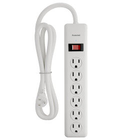 BN-LINK 6-outlet power strip with surge protection for busy desks.