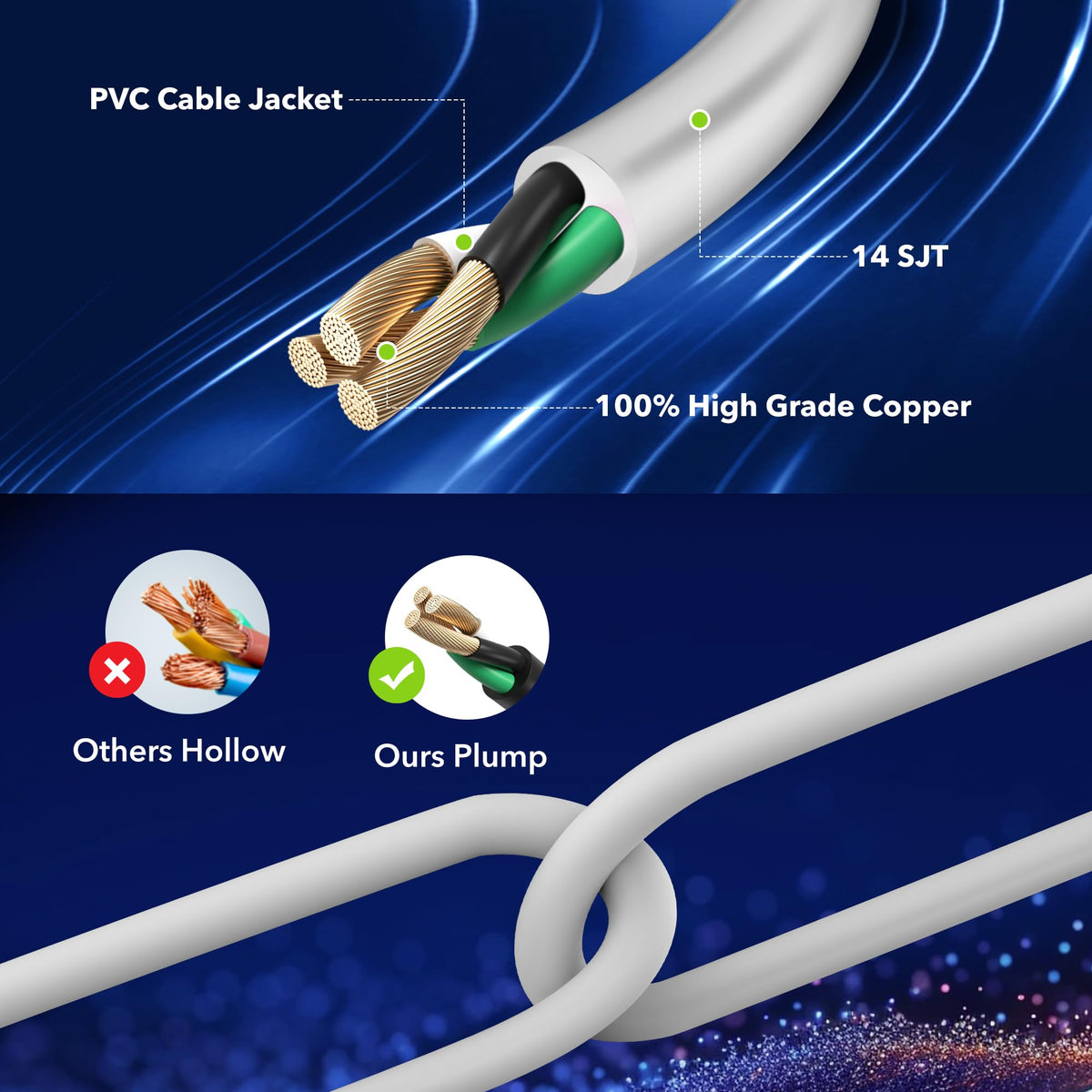 BN-LINK compact power strip simplifies desk and dorm organization.