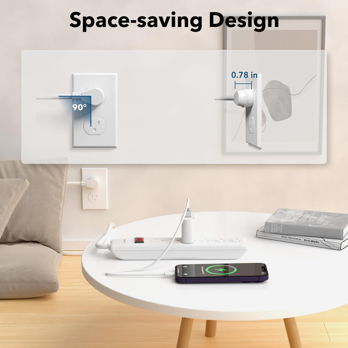 BN-LINK 600J surge protection guards devices against voltage spikes.
