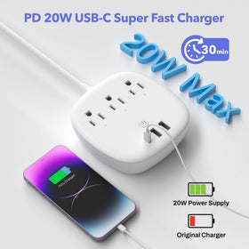 BN-LINK three-point-nine-foot-extension-cord reaches hard-to-access outlets
