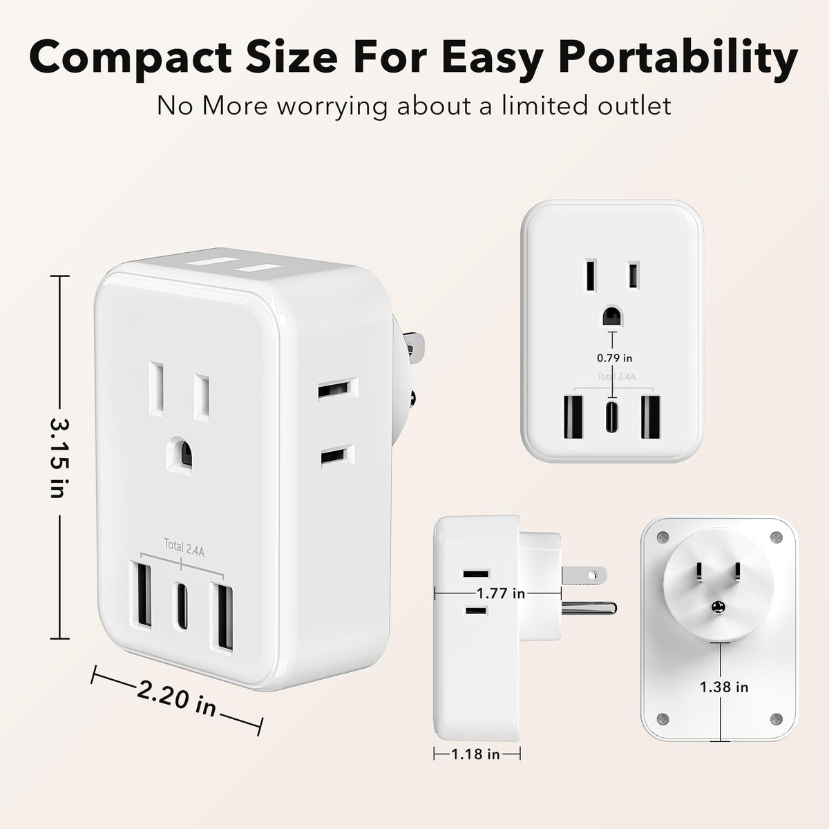 BN-LINK USB-C and USB-A ports enable faster charging