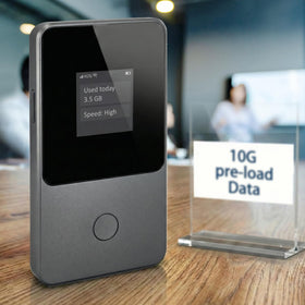 BNBDE Global Pocket WiFi Hotspot box opened, ready to travel internet on the go