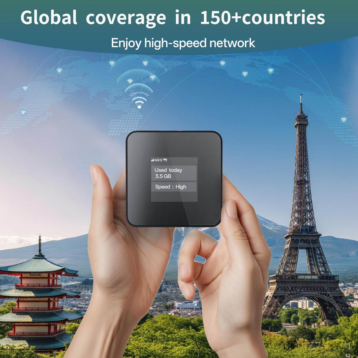 BNBDE wifi hotspot 16-devices-connectivity highlights multi-device sharing capability.