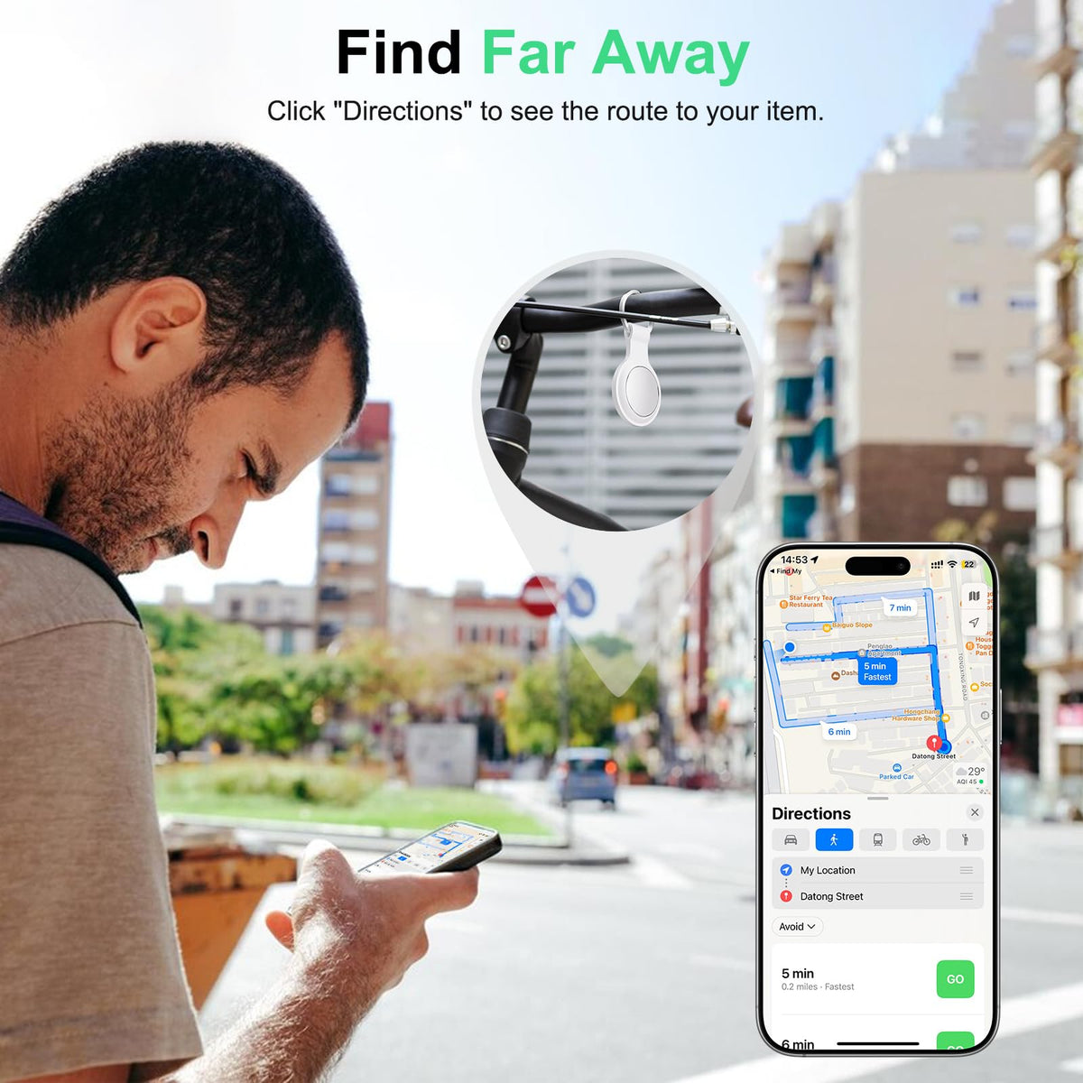 Global tracking via Find My network when in Bluetooth range
