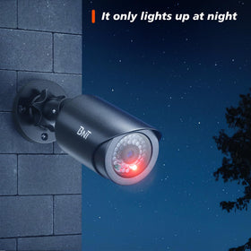 BNT close-up of red LED illuminated at night increases perceived surveillance