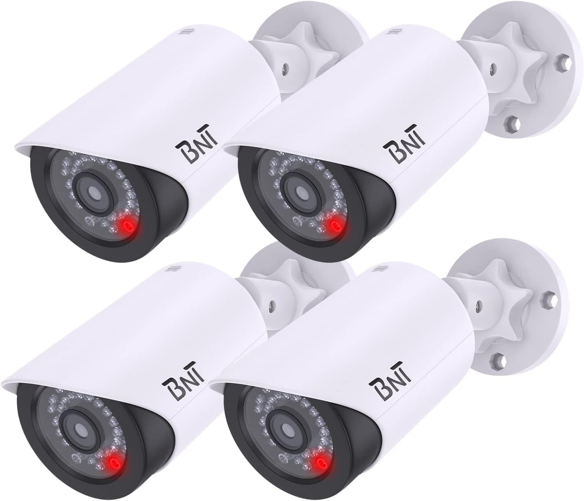 BNT front view of four dummy cameras showing deterrent appearance