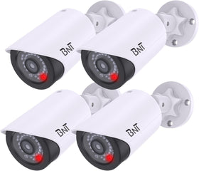 BNT front view of four dummy cameras showing deterrent appearance