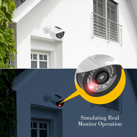 BNT camera mounted on exterior wall showing scale and easy single-screw installation