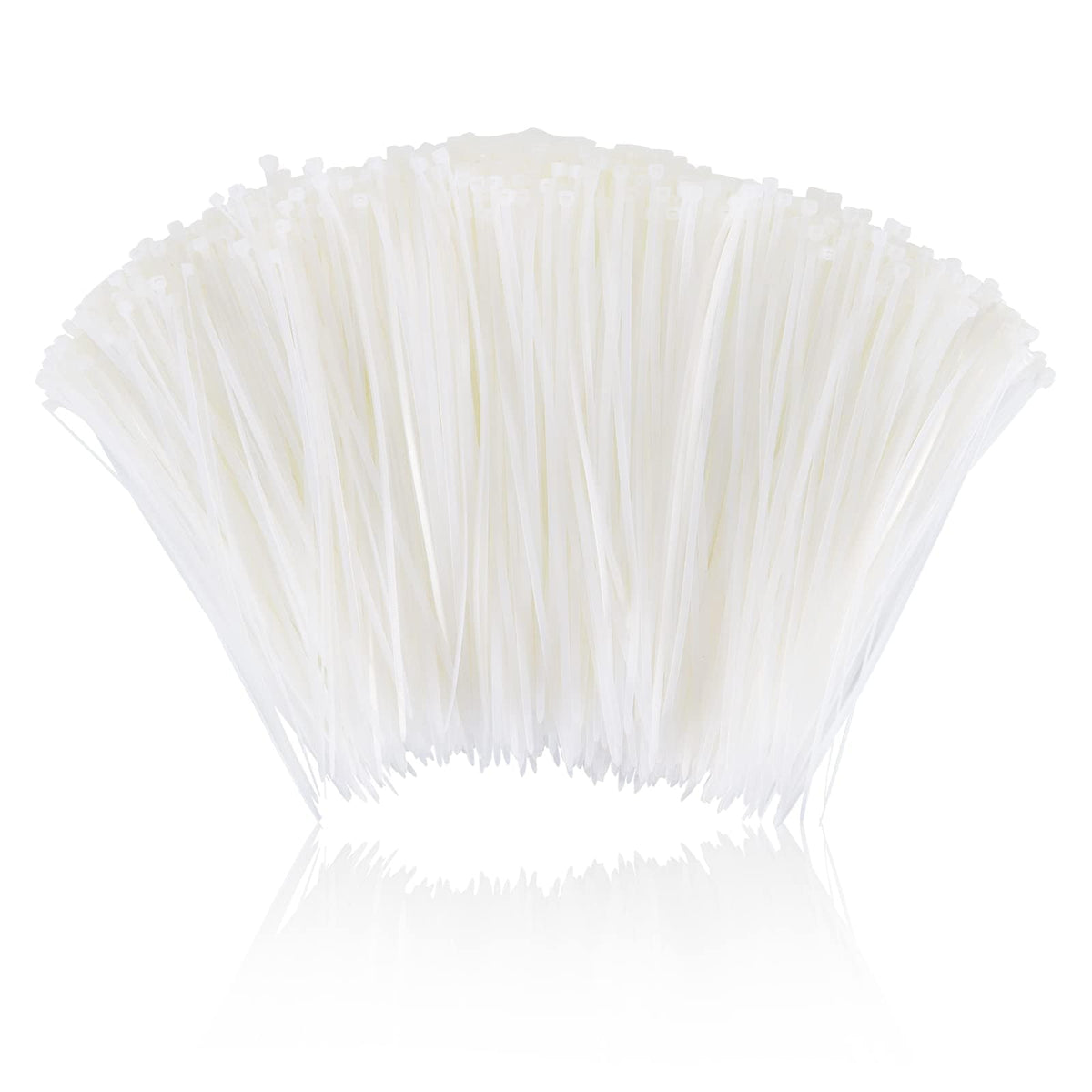 Boacua front packaging showing 12-inch zip ties and bulk quantity benefit