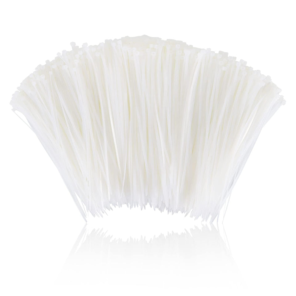 Boacua front packaging showing 12-inch zip ties and bulk quantity benefit