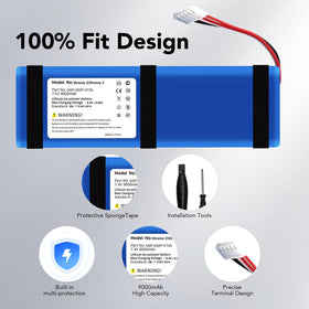 Durable BOANV replacement battery delivering reliable power for JBL Xtreme.