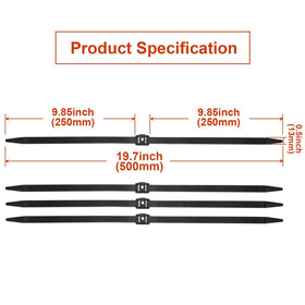 Boao heavy-duty nylon cable ties securely bundle cables for home or workshop tasks