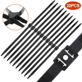 Boao double buckle zip ties provide extra security for a neat, stable wrap