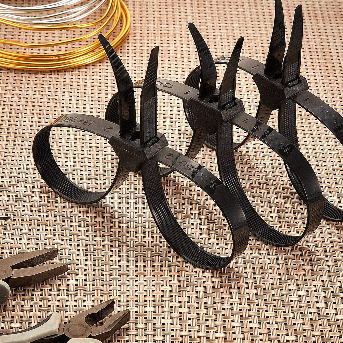 Boao ties bundling computer cables behind desk to simplify cable management and reduce clutter