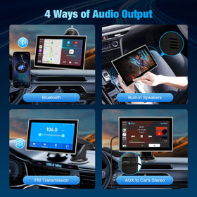 BOAODIFSH connection ports and cigarette-lighter cable showing plug-and-play convenience