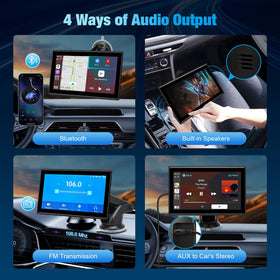 BOAODIFSH in-car use displaying navigation and media for safer, hands-free driving