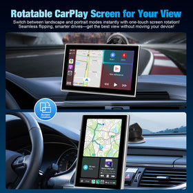 BOAODIFSH in-car mirrorlink entertainment with passengers enjoying movies hands-free