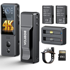 BOBLOV A29 4K mini body camera showing crisp video on the go