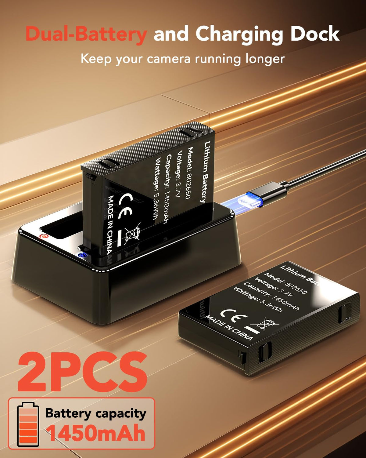 BOBLOV A29 dual batteries enabling all-day recording