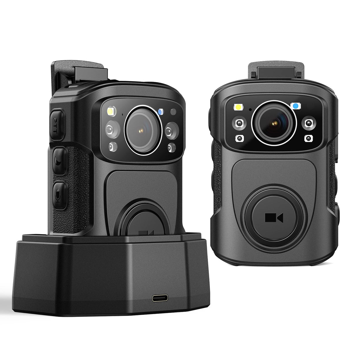 BOBLOV B4K5 front view shows portable 4K body camera for daily use