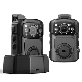 BOBLOV B4K5 front view shows portable 4K body camera for daily use