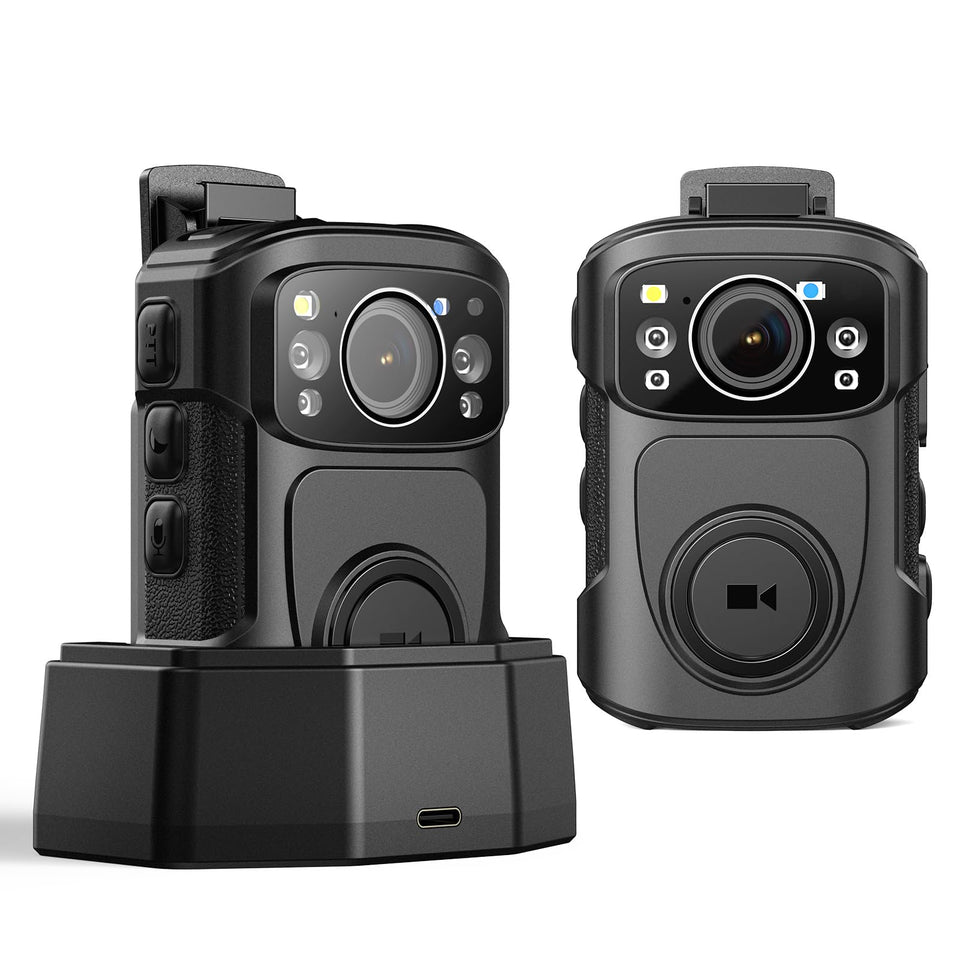 BOBLOV B4K5 front view shows portable 4K body camera for daily use
