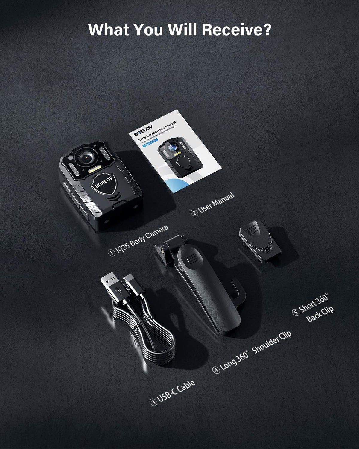 Boblov KJ25 pre-recording feature supports complete event capture.