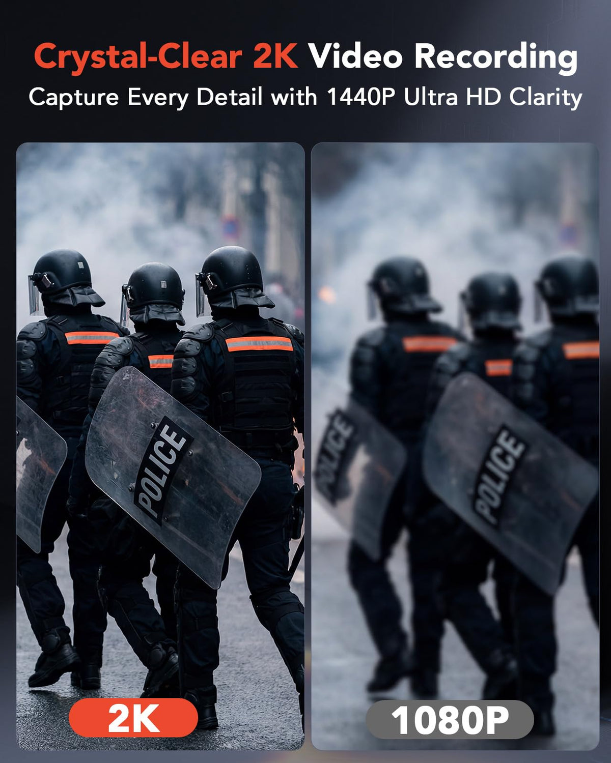BOBLOV M12 night vision enables recordings in low light.