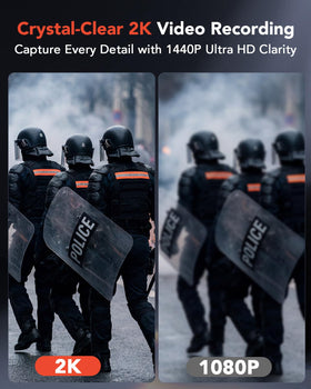 BOBLOV M12 night vision enables recordings in low light.
