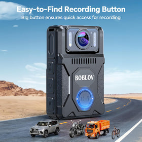 BOBLOV M7 car mode turns it into a dashcam for road events.