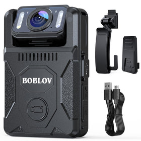 BOBLOV M7 dual clips for secure body worn or pocket use.