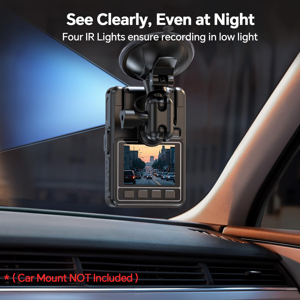 BOBLOV M7 night vision and front light for day and night.