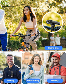 BOBLOV A23 bike mount and clamp for secure on-the-go recording.