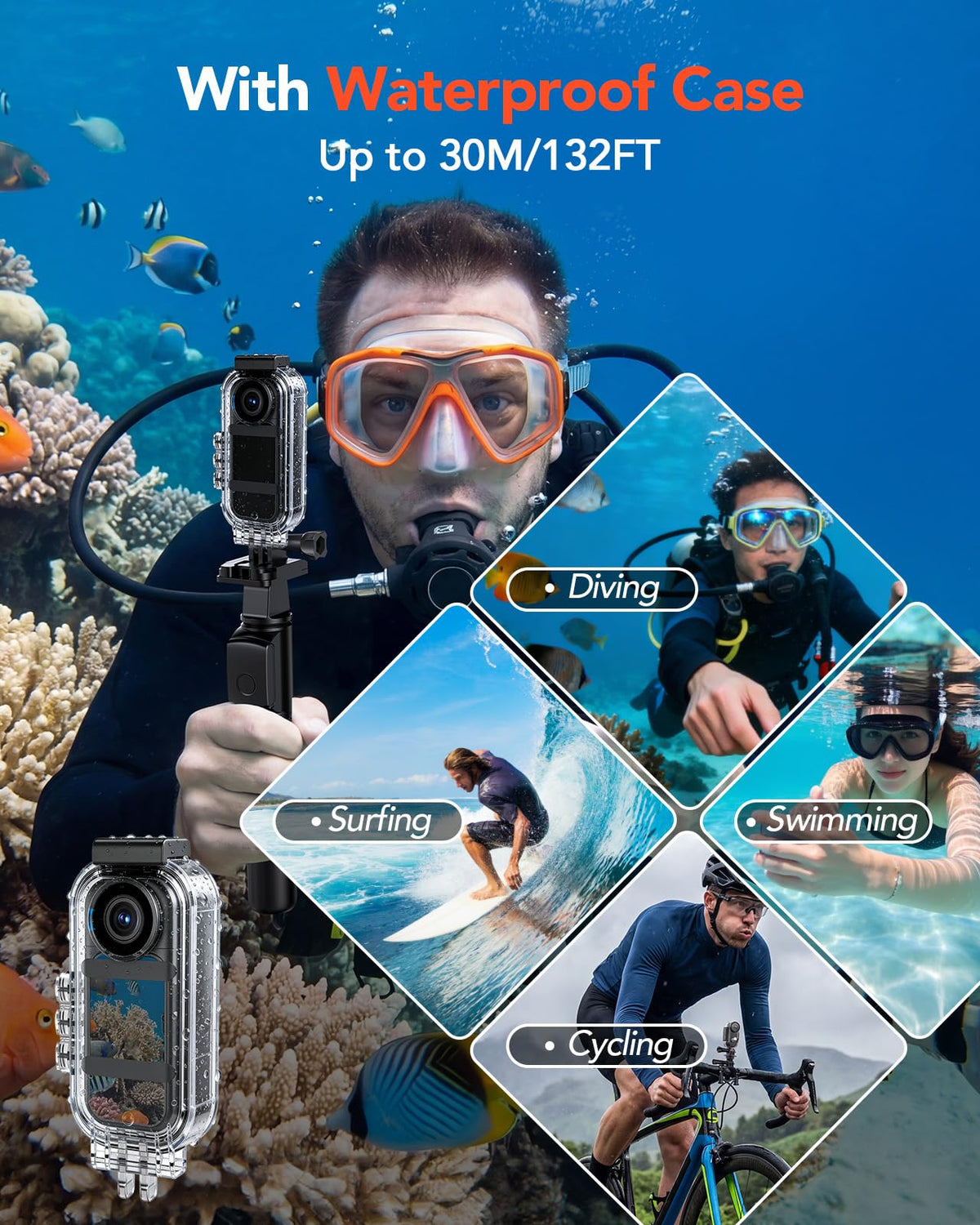 BOBLOV Mini Body Camera on charging dock extends recording time.