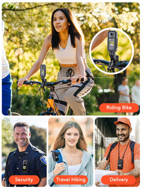 BOBLOV Mini Body Camera waterproof up to 132 feet outdoors.