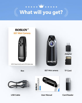 BOBLOV camera operates without Bluetooth or Wi-Fi.