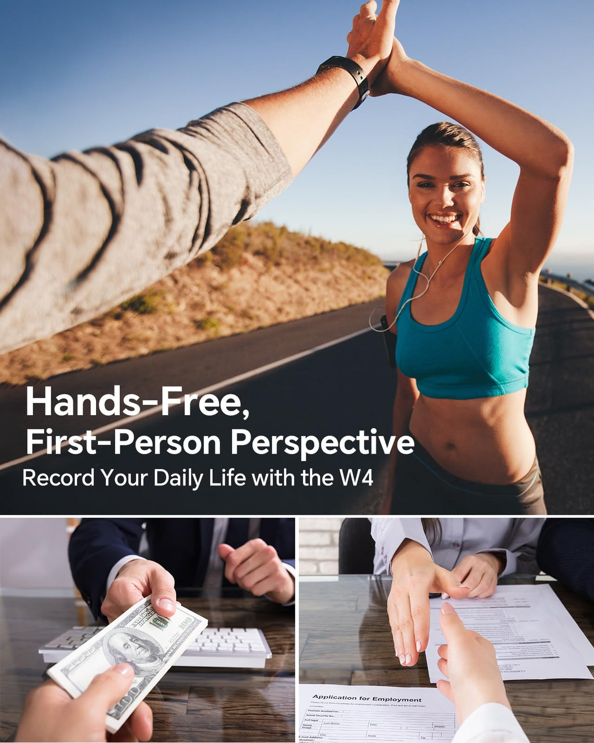 BOBLOV W4 hands-free POV during lectures and meetings.