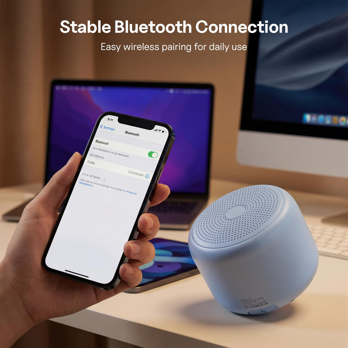 Bobtot speaker offering up to 20 hours of playback on a full charge.