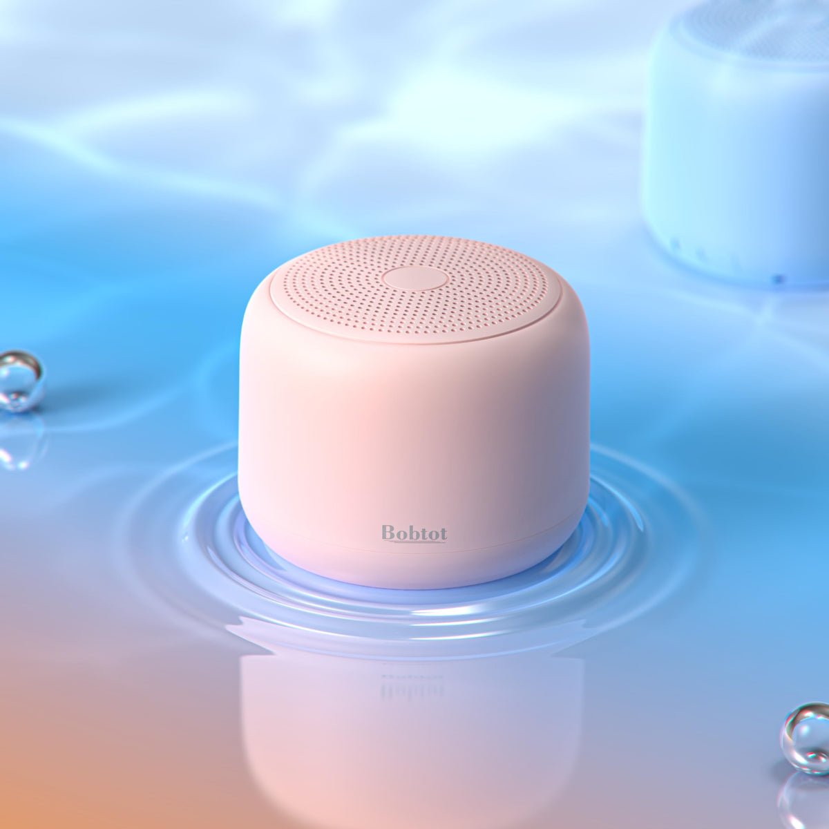 Bobtot 5W stereo sound delivering clear mids and punchy bass for lively sessions.