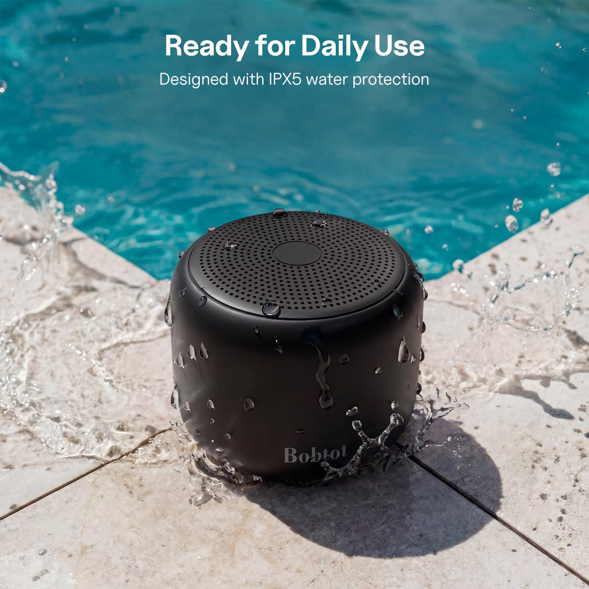 Bobtot speaker with built in microphone for hands free calls