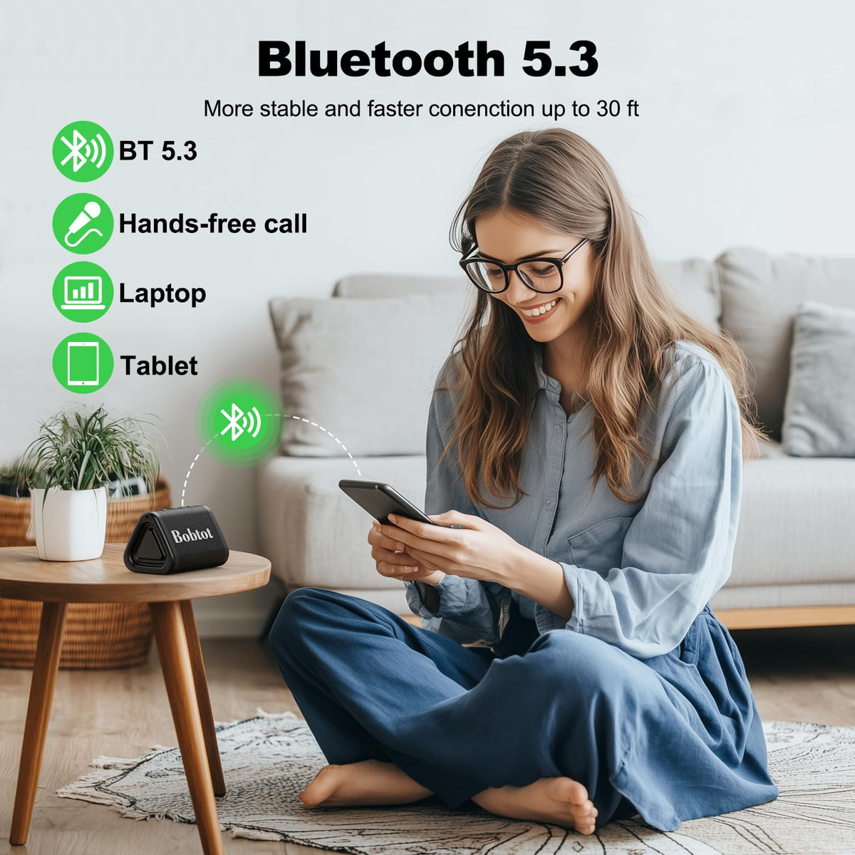 Bobtot hanging on backpack with strap for hands-free travel convenience