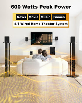 Bobtot A55 left satellite speaker for immersive surround sound.