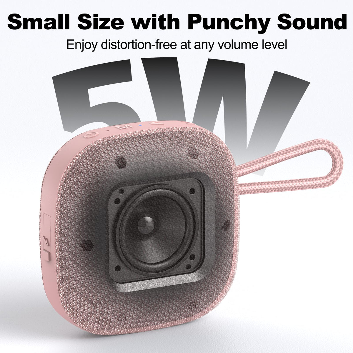 Bobtot IPX7 waterproof speaker ready for poolside or shower use.